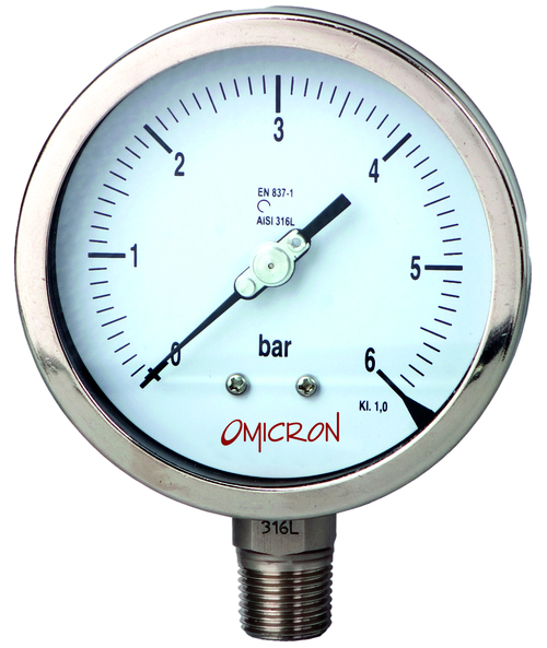 IMPA 653101-653139 Manometer Liquid Filled Pressure Gauge