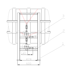 Tilted Cradle For Double Horizontal Liferafts