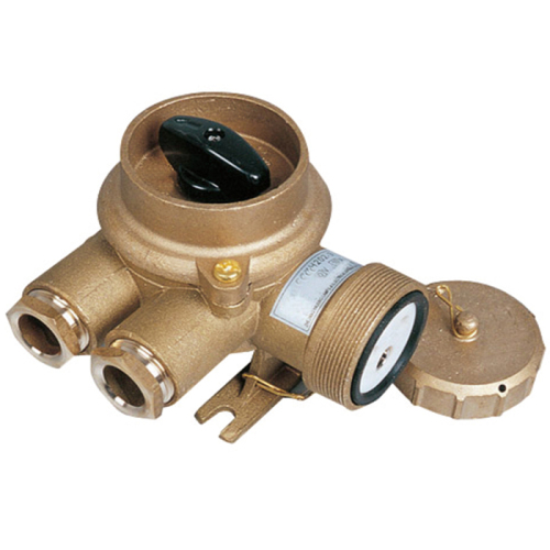 IMPA 792887 Watertight Marine Brass Receptacle with Switch 3PIN