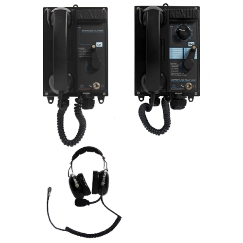 KS-1J/12KS-1J/24KS-1J KEXUN Marine Batteryless Sound Power Telephone with Headset