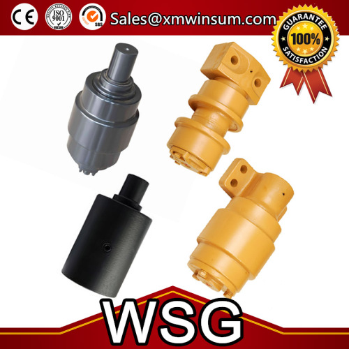 Excavator Carrier Roller Assembly For Hitachi EX75 Spare Parts