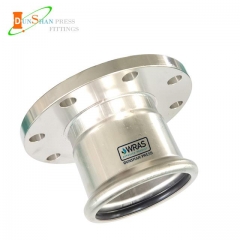 DS Stainless Steel M Pess Flanged Adapter