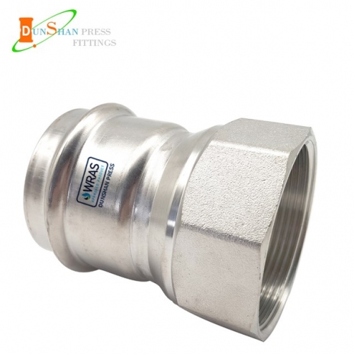 DS Stainless steel V Press Adapter With Female Thread