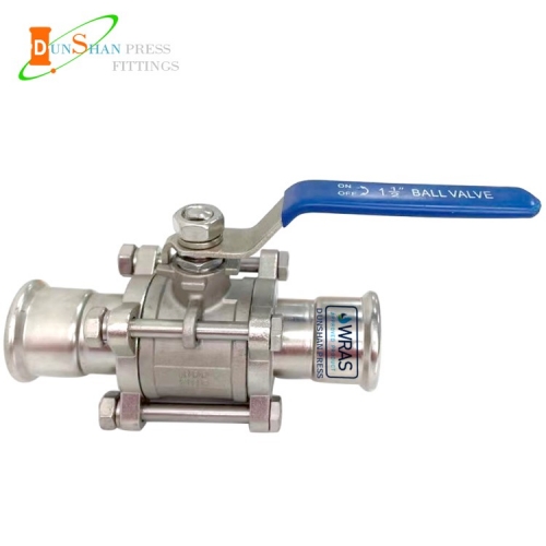 ball valve with press end