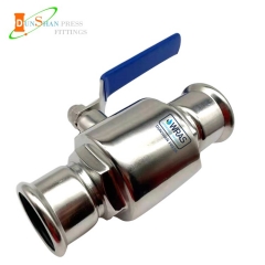 Press ball valve for water and gas