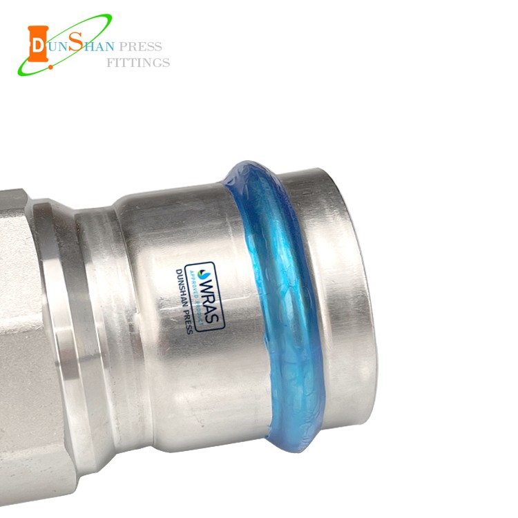 DS Stainless steel V Press Adapter With Female Thread