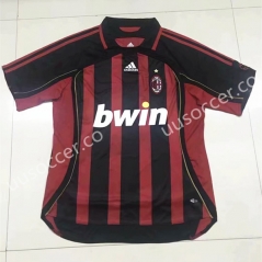 2006 Retro Version AC Milan Red&Black Thailand Soccer Jersey AAA