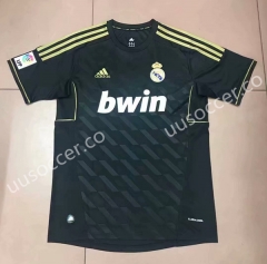 Retro Version Real Madrid Black Thailand Soccer Jersey AAA