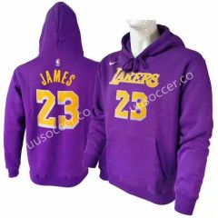 Lakers NBA Purple #23 (JAMES) With Hat Tracksuit Top-CZ
