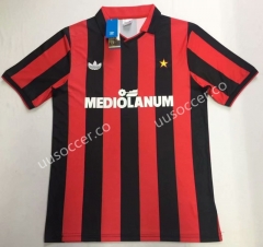 Retro Version 1991-1992 AC Milan Red & Black Stripe Thailand Soccer Jersey AAA-912