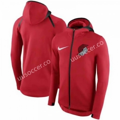 NBA Portland Trailblazer  Red With Hat Jacket Top 21