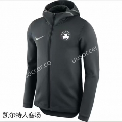 NBA Celtic Away Black With Hat Jacket Top 16
