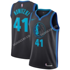 City Version NBA Dallas Mavericks Black #41 Jersey