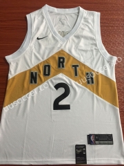City Version NBA Toronto Raptors Thunder White #2 Jersey