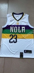 City Version NBA New Orleans Pelicans White #23 Jersey