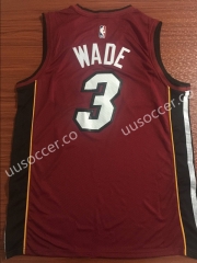 NBA Miami Heat red #3 Jersey
