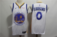 NBA Warriors White #0 Jersey