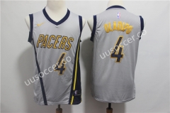 City Version NBA Indiana Pacers White #4 Jersey