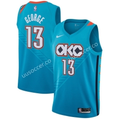 City Version NBA Oklahoma City Thunder Blue #13 Jersey