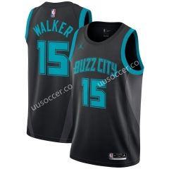 City Version NBA Charlotte Hornets Black #15 Jersey