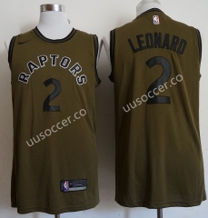 NBA Toronto Raptors Thunder Army Green #2 Jersey