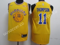 NBA Warriors Yellow #11 Jersey
