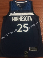 NBA Minnesota Timberwolves Blue #25 Jersey