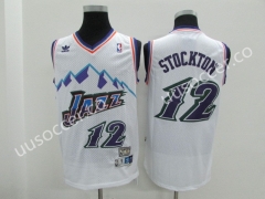 Snow Mountain Edition NBA Utah Jazz WHite #12 Jersey