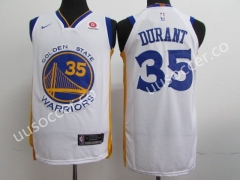 NBA Warriors White #35 Jersey
