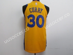 NBA Warriors Yellow #30 Jersey