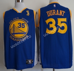 Champion Version NBA Warriors Blue #35 Jersey