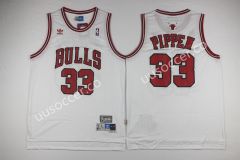 NBA Chicago Bull White #33 Jersey