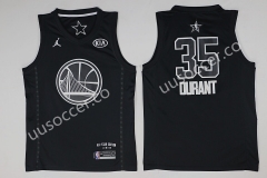 NBA Warriors Black #35 Jersey