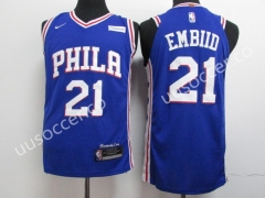 NBA Philadelphia 76ers Blue #21 Jersey