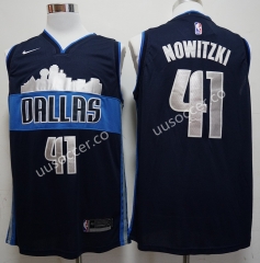 City Version NBA Dallas Mavericks Black #41 Jersey