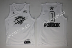 NBA Oklahoma City Thunder White #0 Jersey