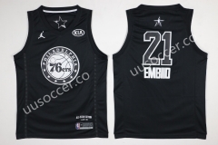 NBA Philadelphia 76ers Black #21 Jersey