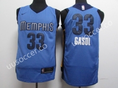 NBA Memphis Grizzlies Blue #33 Jersey