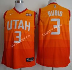 City Version NBA Utah Jazz Yellow #3 Jersey