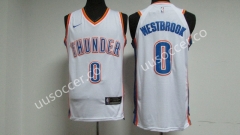 NBA Oklahoma City Thunder White #0 Jersey