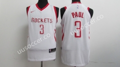 NBA Houston Rockets White #3 Jersey