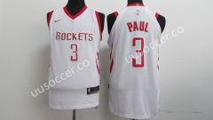 NBA Houston Rockets White #3 Jersey