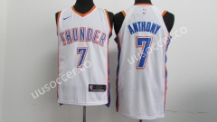 NBA Oklahoma City Thunder White #7 Jersey