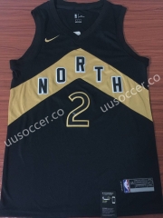 City Version NBA Toronto Raptors Black  #2 Jersey