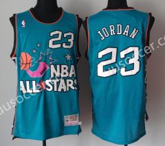 Special Version NBA Chicago Bull Jordan Light Blue Stars #23 Jersey