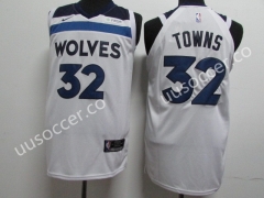 NBA Minnesota Timberwolves White #32 Jersey