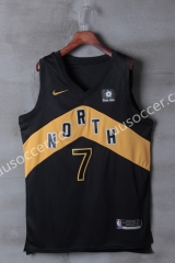 NBA Toronto Raptors Thunder Black & White #7 Jersey