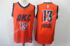 Reward Version NBA Oklahoma City Thunder Orange #13 Jersey