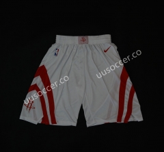 NBA Houston Rockets White Shorts