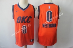 Reward Version NBA Oklahoma City Thunder Orange #0 Jersey